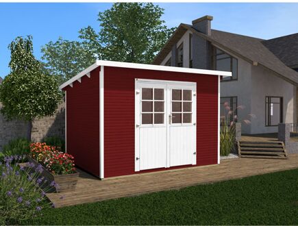 Weka Tuinhuis 219 - Rood - 295x240cm
