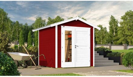 Weka Tuinhuis 224 A - Rood - 205x209cm