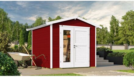 Weka Tuinhuis 224 A Zweed - Rood - 235x239cm