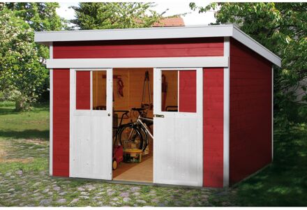 Weka Tuinhuis 225 Gr2 Rood 295x299cm