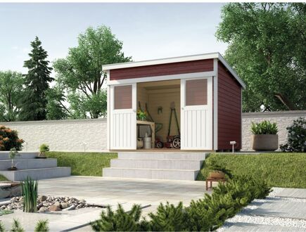 Weka Tuinhuis 225 - Rood - 238x295cm