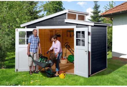 Weka Tuinhuis 226 - Antraciet/wit - 295x209cm