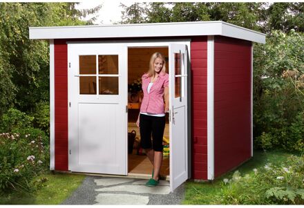 Weka Tuinhuis 227 - Rood - 235x239cm