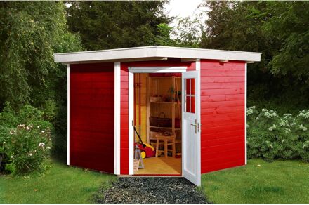 Weka Tuinhuis 229 Gr2 Rood 235x239cm