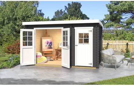 Weka Tuinhuis 254 - Antraciet - 370x200cm