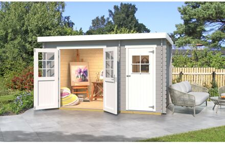 Weka Tuinhuis 254 - Grijs - 370x200cm