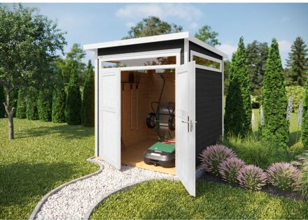 Weka Tuinhuis 265 - Antraciet - 205x115cm