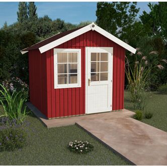 Weka Tuinhuis 410 - Rood - 272x299cm