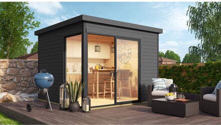 Weka Tuinhuis 412 Gr1 Grijs 300x300cm