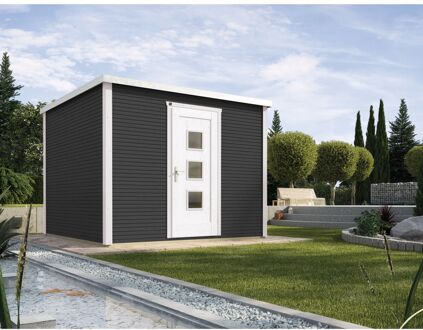 Weka Tuinhuis 413 - Antraciet/blanc - 244x250cm