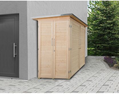 Weka Tuinkast Garten Q Kompakt 1 Onbehandeld 224x217cm