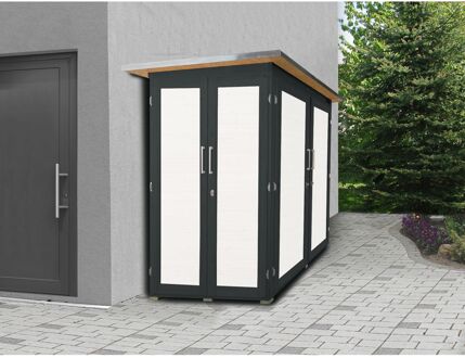 Weka Tuinkast Garten Q Kompakt Antraciet 224x217cm