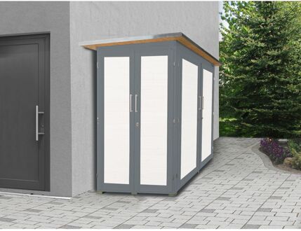 Weka Tuinkast Garten Q Kompakt Grijs 224x217cm