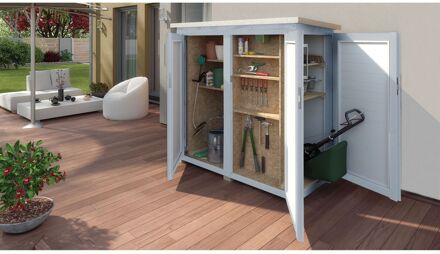 Weka Tuinkast Garten Q Terras Grijs 170x160cm