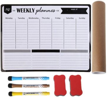 Wekelijkse Planner Zachte Magnetische Whiteboard Magneten Bericht Herinneren Memo Pad