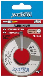 welco Zachtsoldeer Voor Aluminium 2mm 100gr