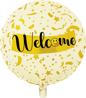 Welcome Folieballon Geel Rond (46cm) Geel - Beige - Creme
