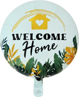 Welcome Home Folieballon Bladeren (46cm) Multikleur - Print