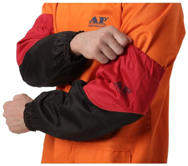 Welder Arm Protective Sleeve 46cm 18" Flame Resistant Cotton Sleeves for Arc Welding Plasma Cutting Welding Sleeves