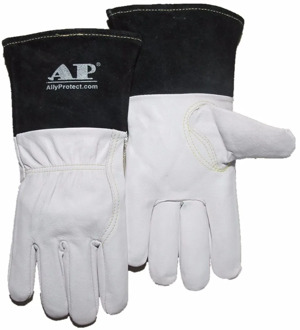 Welding Gloves Soft Sensitive 30cm(12") Goatskin Glvoes Cowhide Cuff CE Certificated High Sensitive Tig Welding Gloves