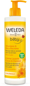 Weleda – Baby Shampoo & Douchecrème – 400 ml – Met Calendula – 100% Natuurlijke Verzorging