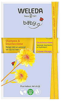 Weleda Calendula - Shampoo & Gezichtscréme - Voordeelset