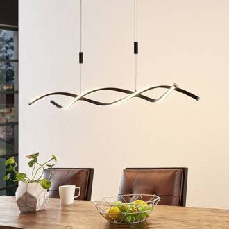 Welina LED hanglamp, in hoogte verstelbaar mat zwart