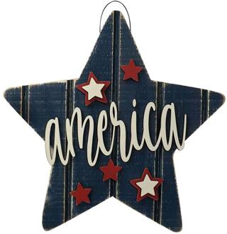 Welkom Lijst Krans Deur Decoratie Welkom Hello Teken Voordeur Krans Independence Day Home Decor Garland Gnome Hout F