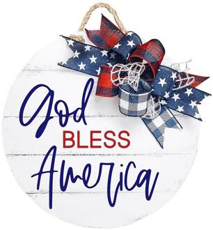 Welkom Lijst Krans Deur Decoratie Welkom Hello Teken Voordeur Krans Independence Day Home Decor Garland Gnome Hout