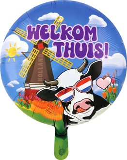 Welkom Thuis Folieballon Koe Cartoon (46cm) Multikleur - Print