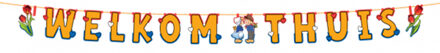 Welkom Thuis letterslinger - Rood/Wit/Blauw - 3 m - papier Multi