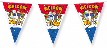 Welkom Thuis Vlaggenlijn - Rood/Wit/Blauw - 10 m - binnen/buiten - Folie Multi