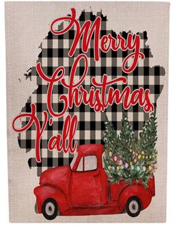 Welkom Tuin Vlag Home Yard Decoratieve Grappige Kerst Elements Getrokken Dubbelzijdig Seizoensgebonden Tuin Vlaggen Kids Kerst Vlag 1