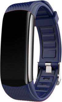 Wellermoz C6T Mannen Horloges Vrouwen Horloge Horloge Vrouwen Smart Band Sport Armband Android Bluetooth Sleep Monitor Waterdicht blauw