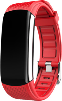 Wellermoz C6T Mannen Horloges Vrouwen Horloge Horloge Vrouwen Smart Band Sport Armband Android Bluetooth Sleep Monitor Waterdicht rood