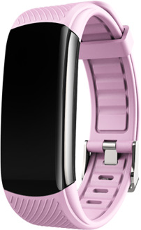 Wellermoz C6T Mannen Horloges Vrouwen Horloge Horloge Vrouwen Smart Band Sport Armband Android Bluetooth Sleep Monitor Waterdicht roze