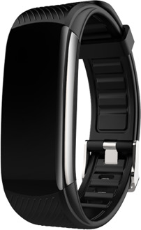 Wellermoz C6T Mannen Horloges Vrouwen Horloge Horloge Vrouwen Smart Band Sport Armband Android Bluetooth Sleep Monitor Waterdicht zwart