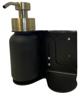 WELLmark Dispenser holder zwarte pomp 2 bottle BATHROOM 8720254397566 Zwart mat