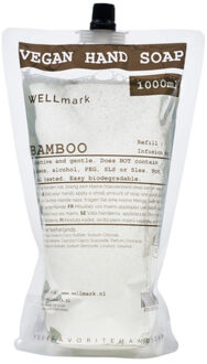 WELLmark Navulverpakking Hand Zeep Bamboe 1000ml 8720165018581