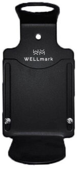 WELLmark Zeephouder Wand voor 1 zeepdispenser Mat Zwart