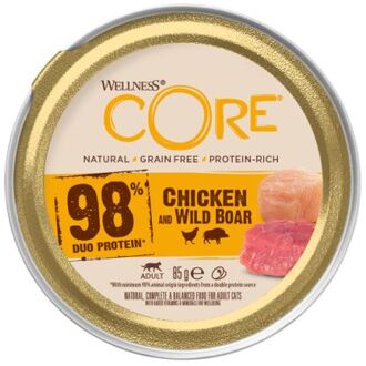 Wellness Core 98% Duo Protein - Kattenvoer - Kip - Wild - 85 gram