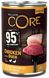 Wellness Core Adult - Hondenvoer - Kip - Eend - 400 gram