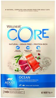 Wellness Core Adult Ocean - Kattenvoer - Zalm - Tonijn - 4 kg