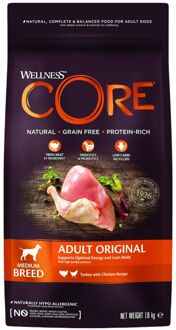 Wellness Core Core Original - Kalkoen met Kip - Inhoud - 1,8 kg