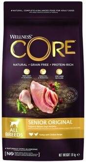 Wellness Core Grain Free Dog Senior - Hondenvoer - Kalkoen Kip 1.8 kg