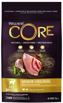 Wellness Core Grain Free Dog Senior Original Kalkoen&Kip - Hondenvoer - 10 kg