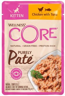 Wellness Core Kitten - Kattenvoer - Kip - Tonijn - 85 gram