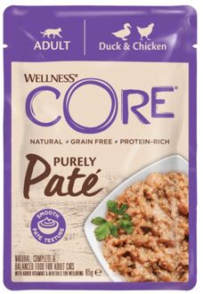 Wellness Core Purely Pate - Kattenvoer - Eend - Kip - 85 gram