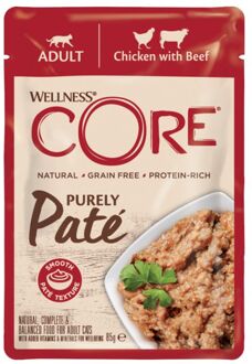 Wellness Core Purely Pate - Kattenvoer - Kip - Rund - 85 gram