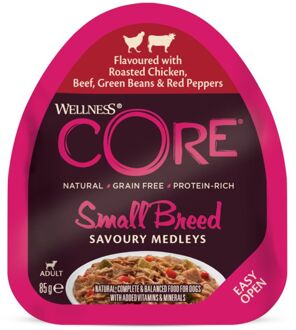 Wellness Core Small-Breed Savoury Medleys - Hondenvoer - Kip - Rund - 85 gram